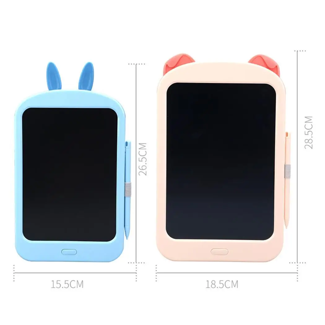 Дети мультфильм Животные легкие водонепроницаемые lcd письма квадратные кнопки батареи доска для рисования