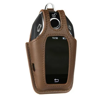 

Leather Case Remote Key Fob For BMW 7 Series Display Durable 2016 2017