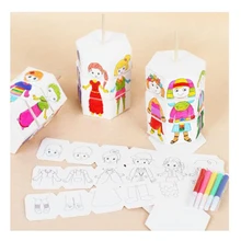 Детские вращающиеся DIY бумажные цветные одинаковые вращающиеся одежда Кукла креативные ручные головоломки игрушки для детского сада для детей