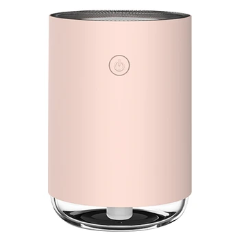 

Humidifier 250Ml Atmosphere Lights Car Essential Oil Diffuser USB Aroma Diffuser for Home Office(Pink)