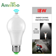 3 шт./партия, датчик движения PIR, Светодиодная лампа 12 Вт, 16 Вт, чувствительный детектор движения человеческого тела, Светодиодная лампа E27 B22, Автоматическое включение/выключение, ночная лампа