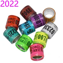 100 шт., разноцветные кольца для птиц, фазана 100 шт., разноцветные кольца для птиц, фазана