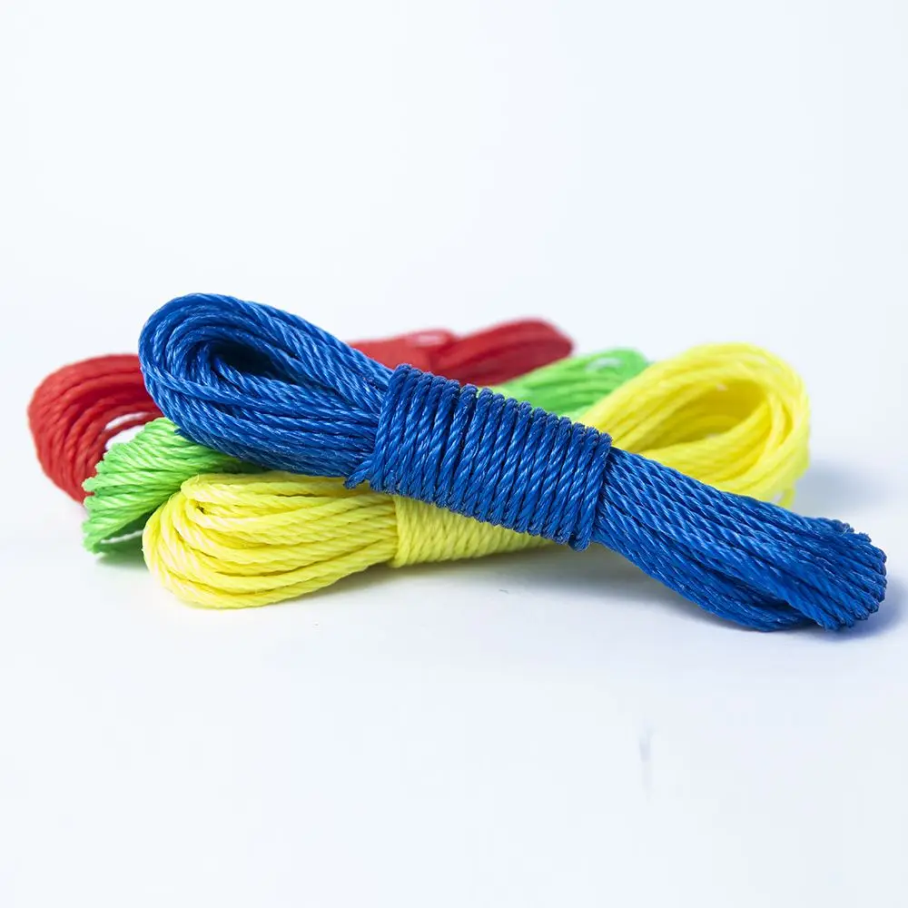 

10m Clotheslines Nylon Rope Strong Windproof Laundry Hanger Rack Washing Dryer Rope Line Outdoor Travel Home Garden Supplies