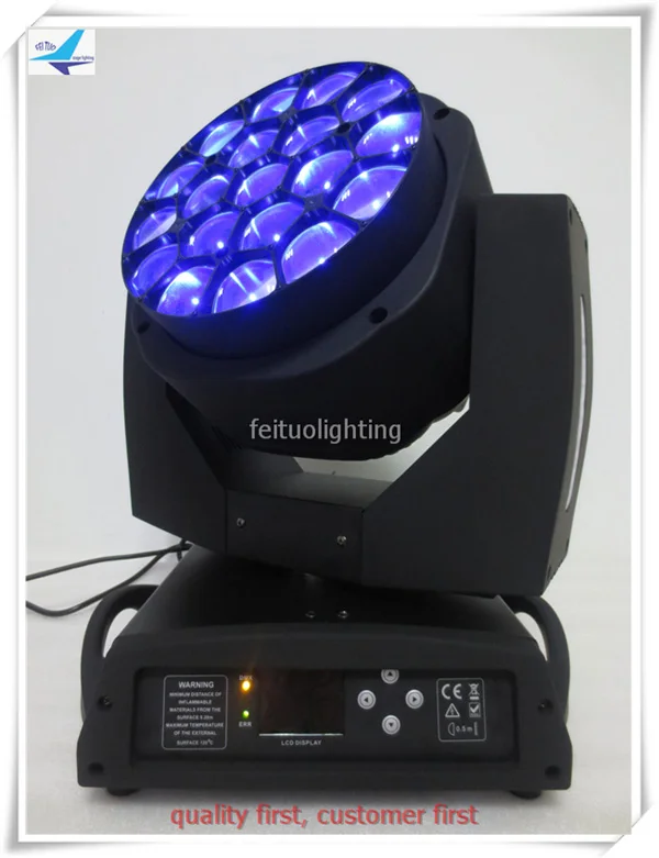 Bee Eye Lyre луч Led Moving Head Zoom Wash 19x15 Вт Rgbw 4в1 большой Bee Eye k10 Вращающаяся головка Mac Aura b Eye Dmx сценический светильник