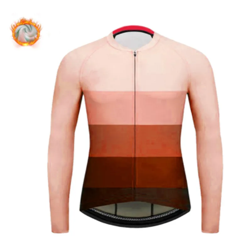 thumbnail image 1 of Maillots de ciclismo de manga larga 2021, superventas, camisetas de ciclismo de invierno para hombre, camisetas térmicas de polar para bicicleta, ropa de carreras para equipos profesionales, 1 of 5