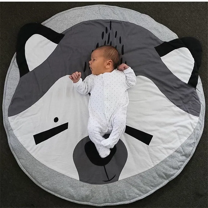 

Hot Selling Animals Fox Print Children Crawling Mat Play Game Mat Kids Crawling Carpet Floor Rug Baby Bedding Blanket Room Deco
