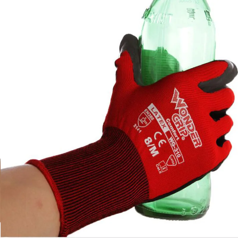 

6 pairs Safety Work Gloves Nitrile Labor Working Gloves Automotive Assembly Gloves Working Gloves