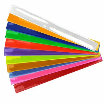 

10Pc Visible Safety Running Reflective Wristbands Reflectors Bicycle Bracelets