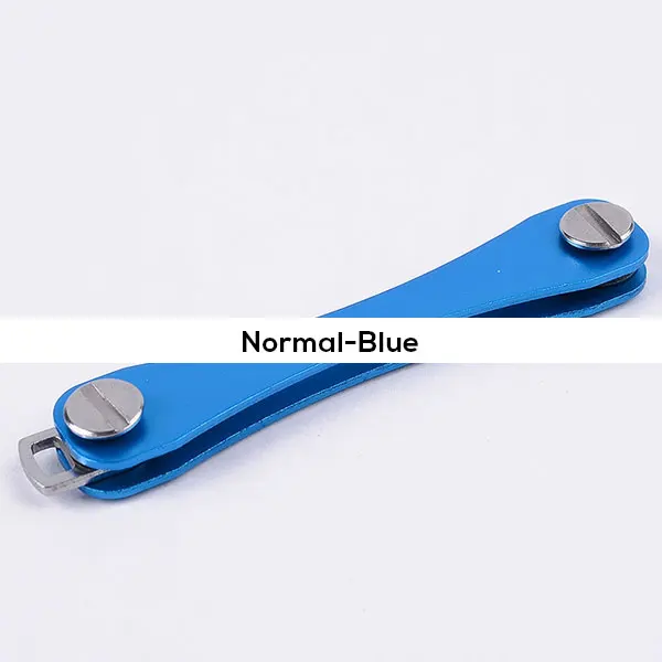 Для кармана «сделай сам» ключ кошелек брелок кошельки Портативный Компактный алюминиевый ключ-зажим многофункциональный зажим - Цвет: Normal-Blue