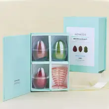 3 шт.+ косметический спонж для макияжа, набор для яиц, гладкий спонж для пудры, различные формы, инструменты, металлический каркас, женские косметические инструменты, набор