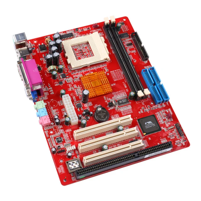 Socket 370 motherboard with 3*PC 1*ISA 1*AMR 3