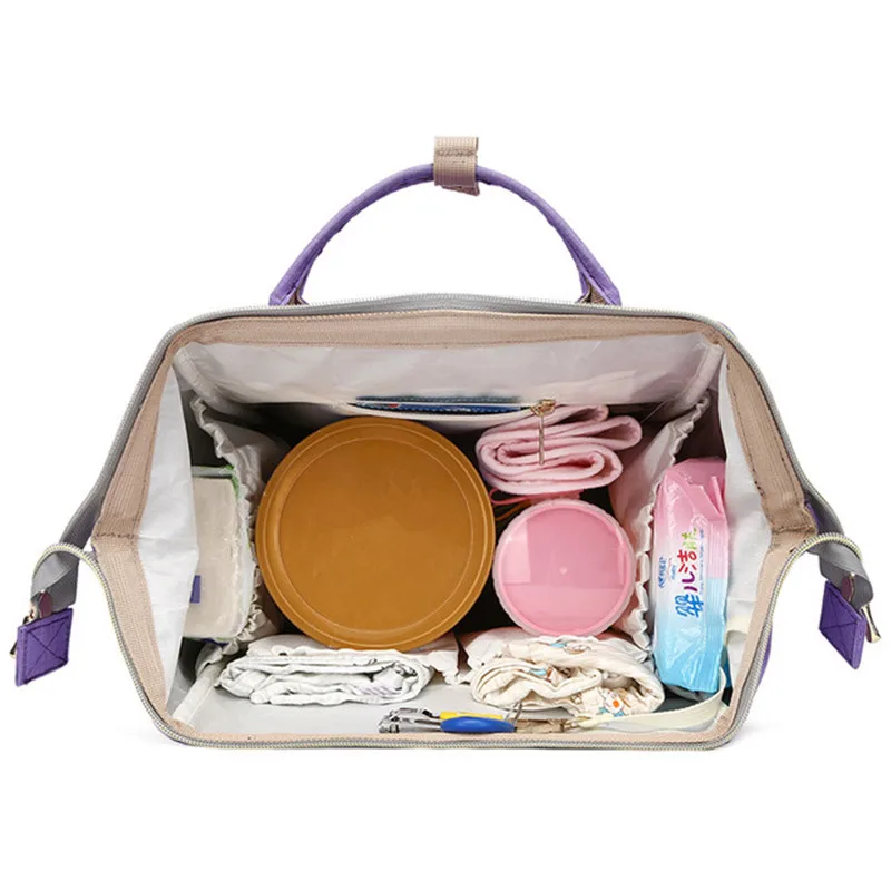 Fashion Maternity Diaper Bags Anti-theft Mummy Nappy Bags Large Capacity Baby Care Nursing Bag Mother Multi-function Backpacks