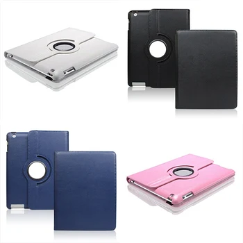 

PU Leather Cases For iPad 2/3/4 pro 4 Color Protect Case iPad Case Ultra Thin 360 Degree Rotation Cover for iPad Generation Case