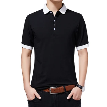 

Hot Sale T-Shirts Men New Summer Fashion Men T-shirt Short Sleeve Lapel Shirt Cotton Tshirts Large Oversized 5XL Tops Tees