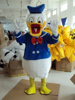 

Classic Version Bow Navy Duck Mascot Costume Adult Halloween Birthday party cartoon Apparel Cosplay Costumes