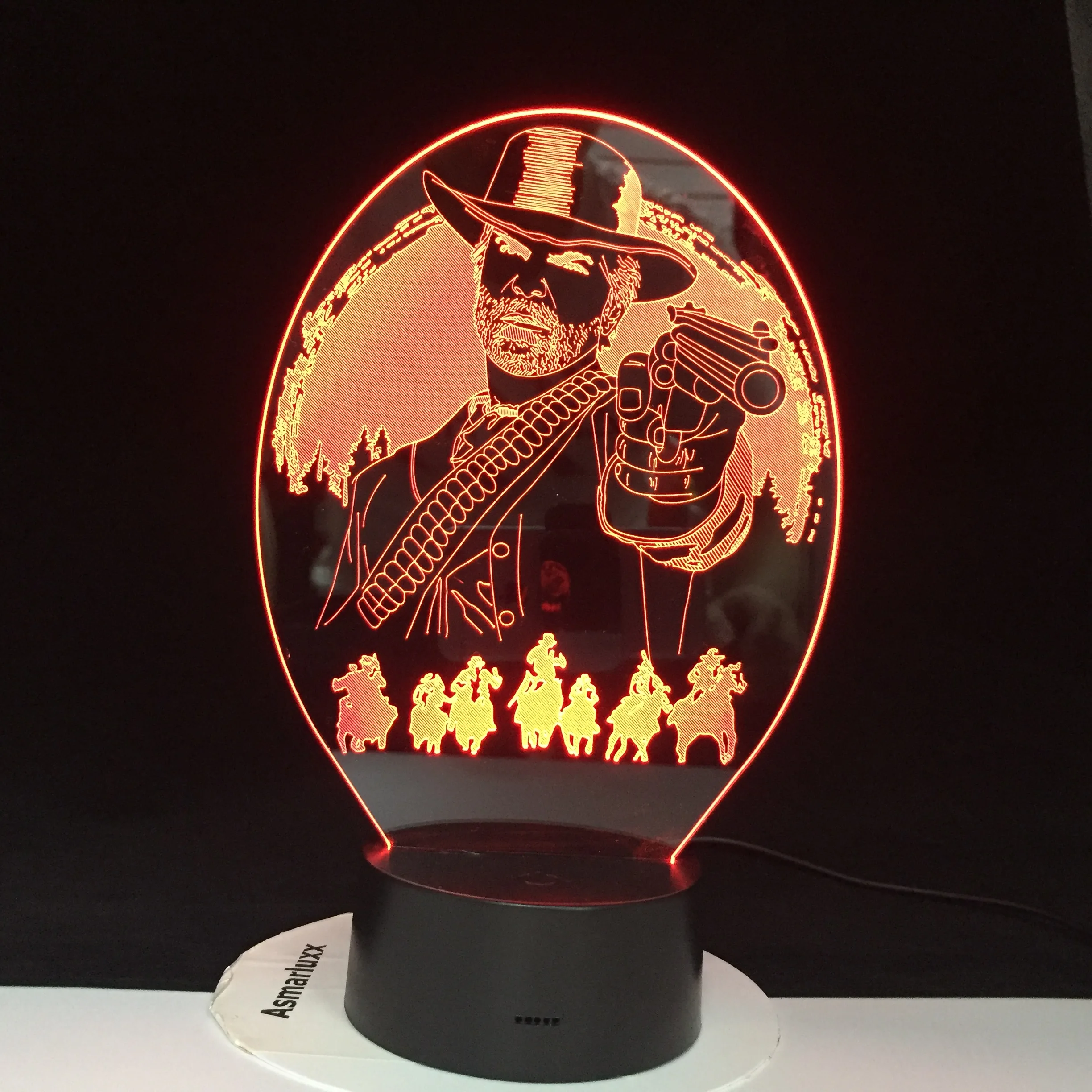 Arthur Morgan Red Dead Redemption, декор для спальни, игровой USB Ночной светильник, lamparas для рождественского подарка, домашний декор, 3D Светодиодная лампа, Прямая поставка