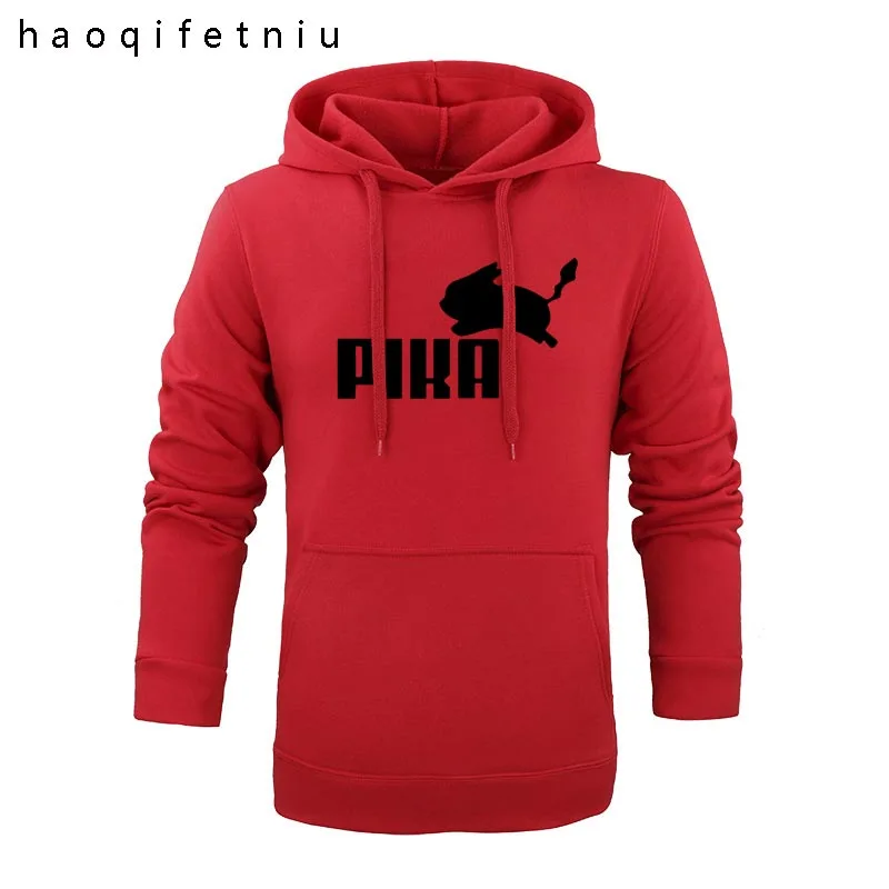 2019 новые брендовые модные милые кофты с капюшоном Для мужчин аниме Pika толстовки