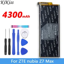 4300 мАч KiKiss безопасная литиевая полимерная аккумуляторная батарея Li3830T43P3hB34243 для zte Nubia Z7 Max NX505J Z7max батареи