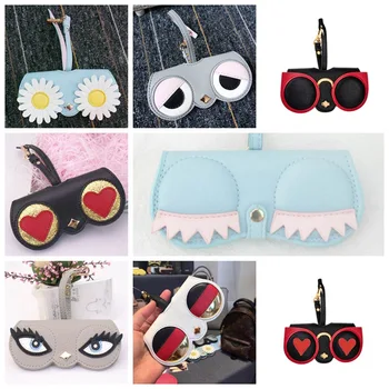 

Animal Cartoon Fashion Hot Sale Women Portable Case PU Leather Sun Eye Glasses Box For Eyeglass Sunglasses Cute Protection Bag