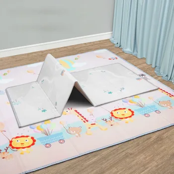

Educational Games Foldable Baby Play Mat Waterproof Multifunction Floor Toddler Infants Carpet Double-Sided Crawling Mats