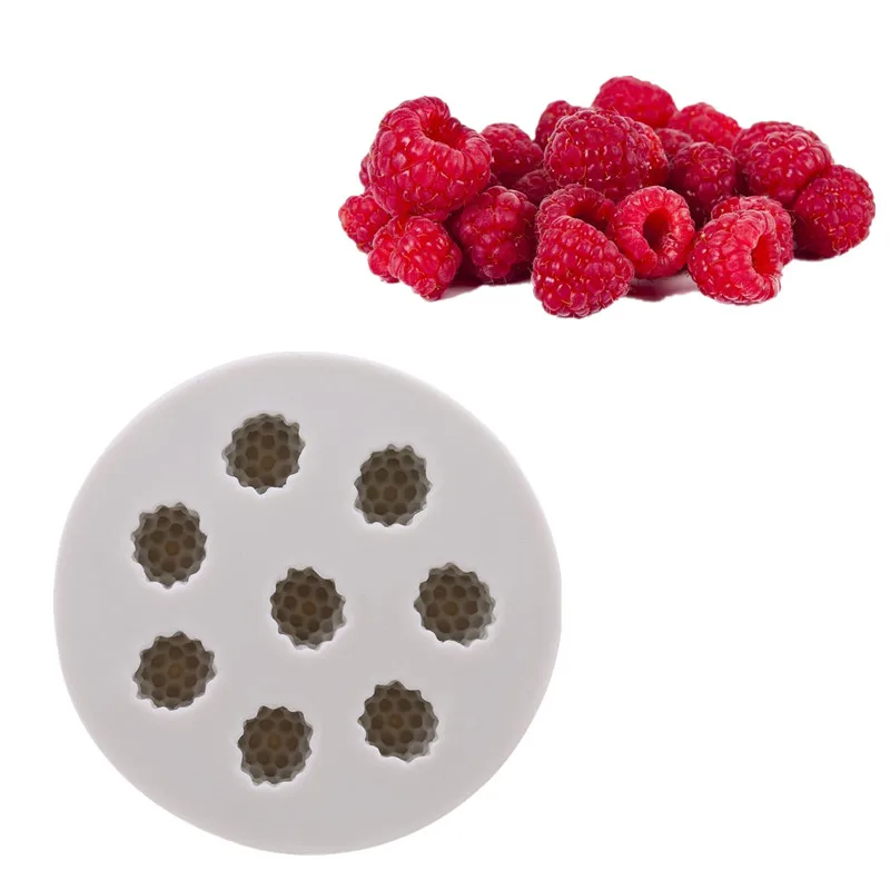 3D Raspberry Blueberry Shape Silicone Mold Chocolate Fondant Candy Baking Tool Cake Decorating Tools Kitchen Baking Moulds