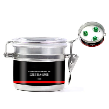 

Eyelash Glue Storage Tank Individual Adhesive Stand Eyelash Extension Activated Carbon Sealed Storage Jar Container Makeup Tool