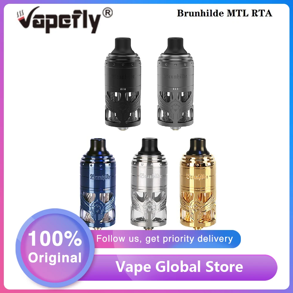Популярный оригинальный испаритель Vapefly брюнхилд MTL RTA бак 5 мл Электронная