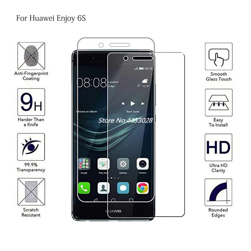 Закаленное стекло для телефона Huawei Enjoy 5S 6S 7 7S полное покрытие Защита экрана Enjoy7