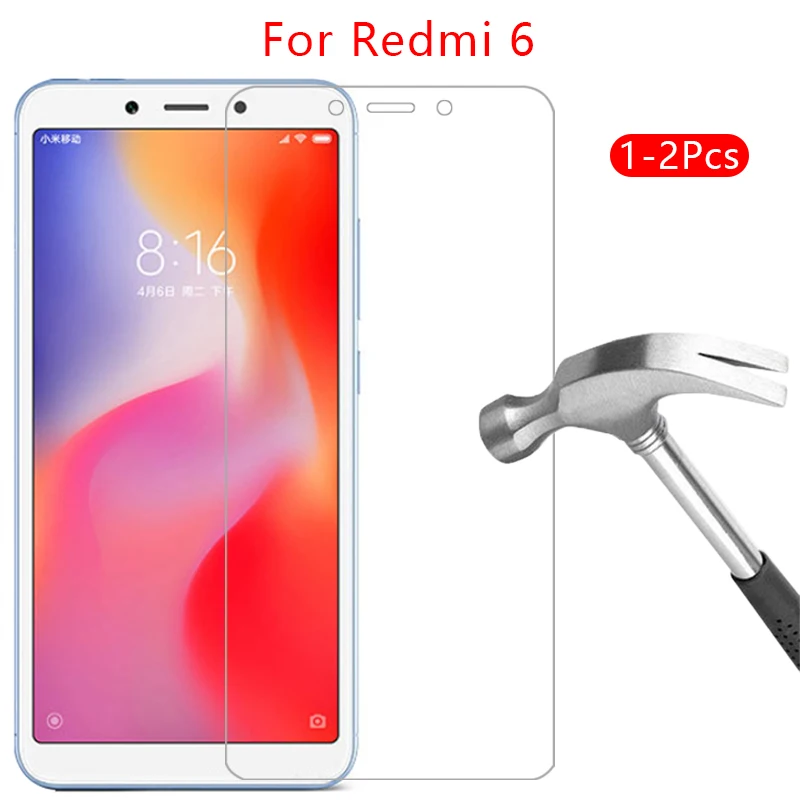 Защитное стекло на redmi 6 защита экрана закаленное для xiaomi readmi redmi6 5 45 пленка xiomi xaomi