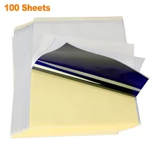 Переводная татуировка углеродная бумага поставка Трассировка копия трафарет для боди-арта A4 100 Листы тепловой трафарет бумага для татуажа Татуировка suppl