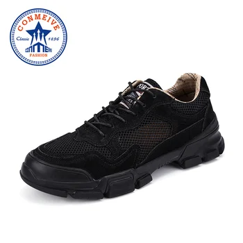 

Genuine Leather Soft Non-slip Hiking Shoes Men Wear Resistant Cushioning Climbing Shoe Light Breathable Outdoor Trekking Shoes