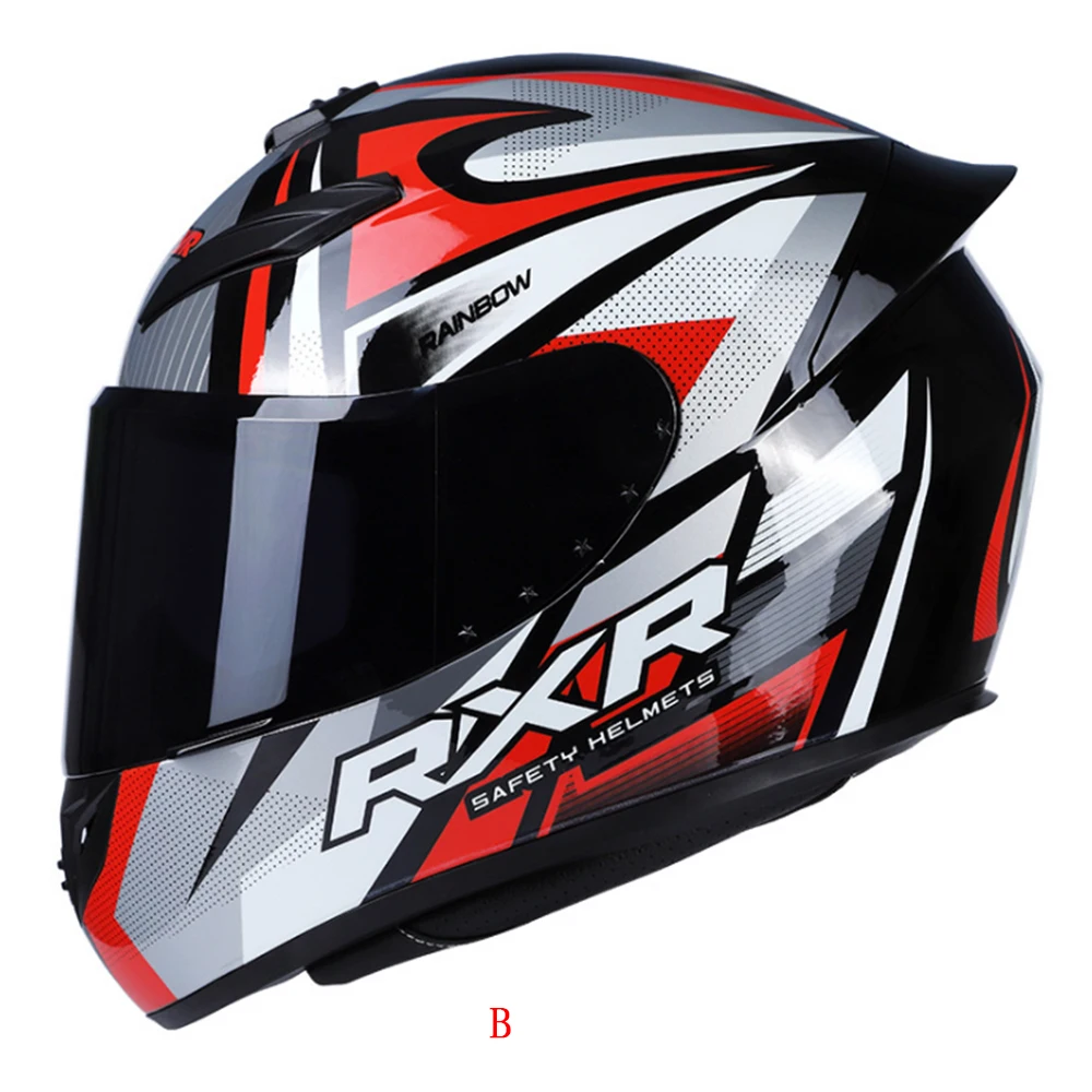 

Motorcycle Helmet Full Face Rapid Street Helmet Unisex Adult Cool Rider Equipment Four Seasons Street Touring Motorcycle Helmet