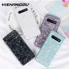 YISHANGOU модный мраморный чехол для телефона с раковиной для samsung Note 10 S10 Plus S9 S8 S7 Edge Note 9 8 S10E акриловая жесткая задняя крышка