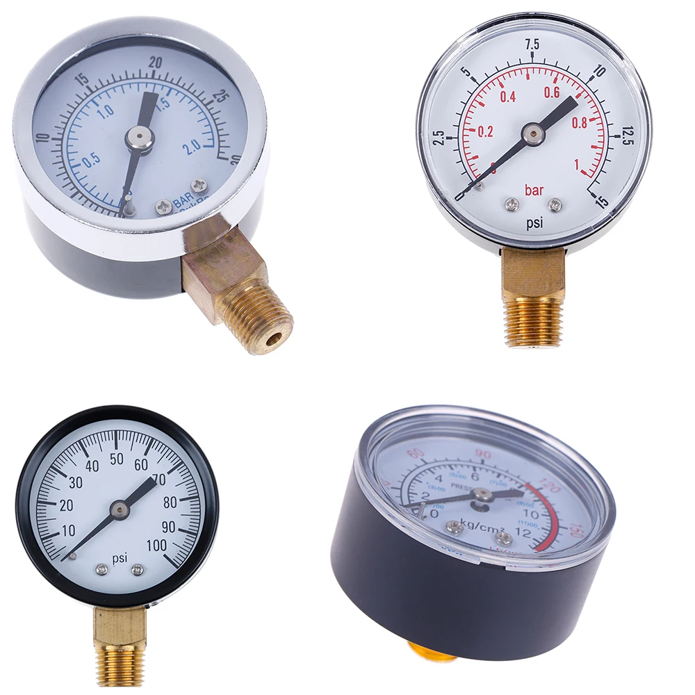 1pc Pressure Gauge Low For Fuel Air Oil Gas Water Measurement 22/25/40/50mm Diameter | Инструменты