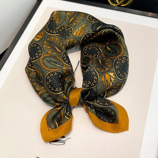 100% Silk Bandana Scarf – Luxury Square Neckerchief