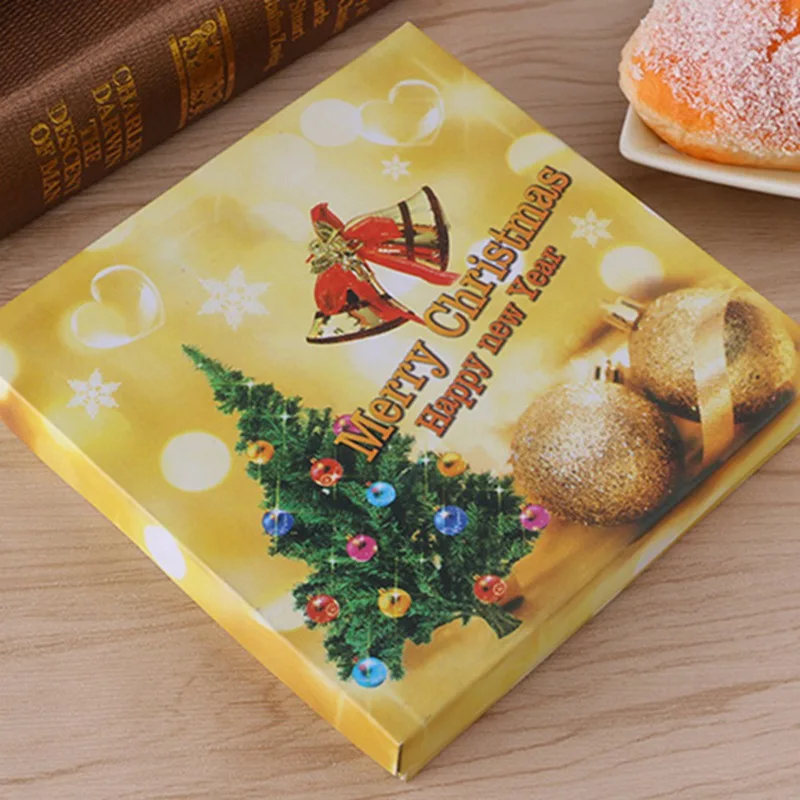 4 pcs/set Christmas Coffee Spoons Stainless Steel Ice Cream Dessert Coffee&Tea Spoon Drinking Spoon Tableware Xmas Gifts