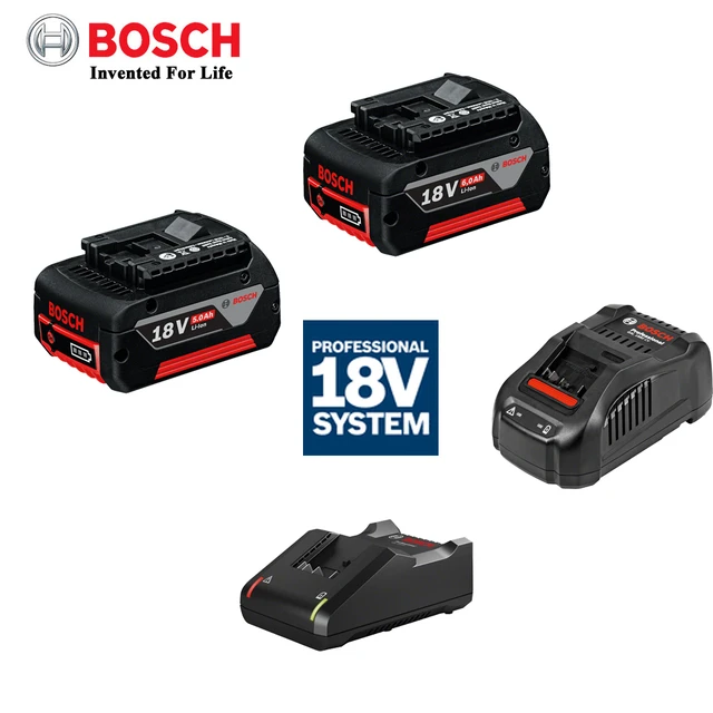 D'origine Bosch 18v Batterie Professionnelle 2.0ah/5.0ah/6.0ah