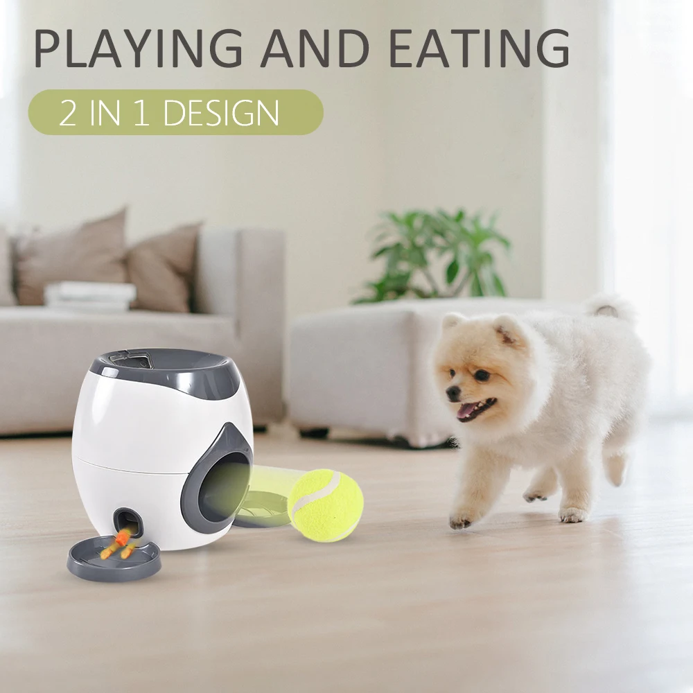 Interaktive Belohnung Spielzeug Hunde Tennis Ball Automatische Werfer Dispenser Kreativitat Spielen Spiel Hundefutter Fuhrer Ubung Helfer Hundespielzeug Aliexpress