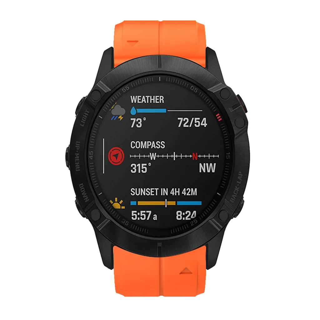 Силиконовый быстроразъемный ремешок для часов Garmin Fenix 6X/Fenix 6XPro быстроразъемный силиконовый ремешок Easyfit
