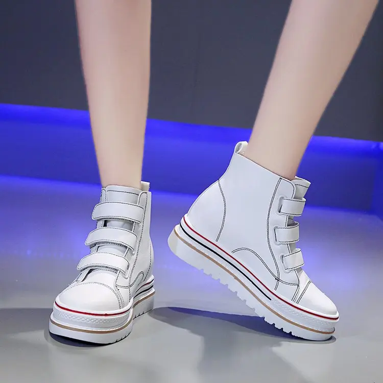 

Height Increasing Wedge Platform Sneakers Woman Casual Shoes 2019 Chunky Sneakers Women Non-slip Thick Soled Vulcanized Shoes