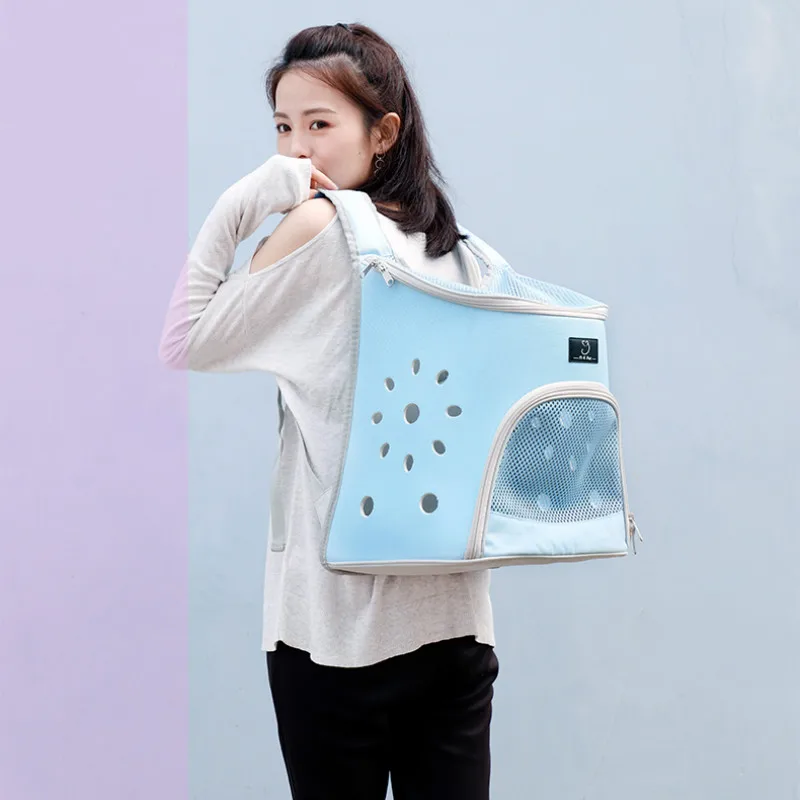 

Cat Backpack Pet Outdoor Travel Backpack Dog Cat Transparent Space Capsule Shoulder Bag Cat Cage Solid Breathable Plastic