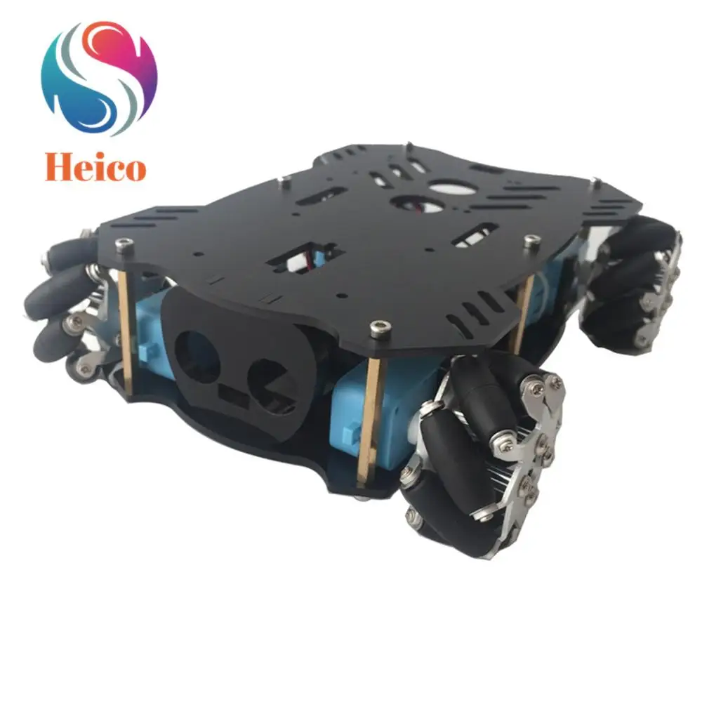 

4WD Mecanum Wheel Robot Car Chassis Omnidirectional Wheel With TT Motor for Arduino Robotic Arm Mounting DIY Project Stem Toy
