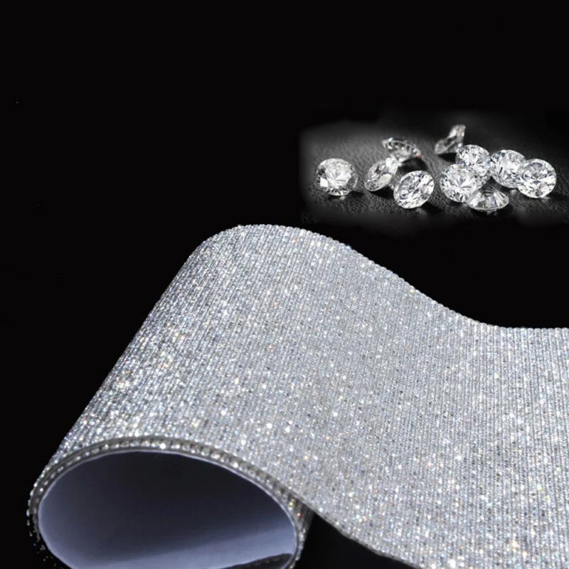 DIY 2mm Multi-Color Crystal Diamond Rhinestone Interior Decorative Sticker Decal