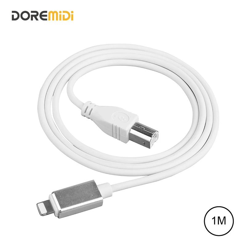 DOREMiDi MIDI USB a un rayo a MIDI tipo B OTG de alta velocidad Cable para iPhone iPad