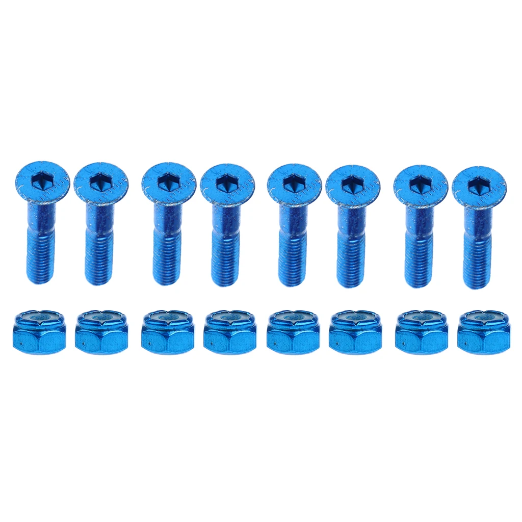 24 pieces Replacement Skateboard Truck Hardware Set Screws Bolts