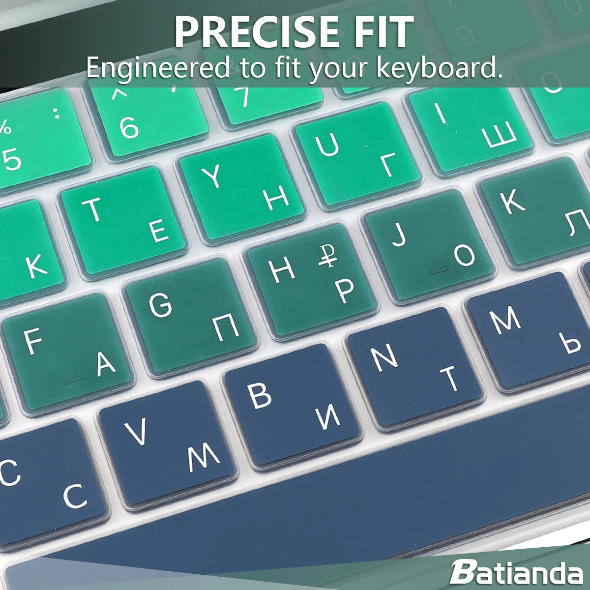 EU Russian Keyboard Cover Silicone Skin for New MacBook Pro 13 16 2020 A2141 A2289 A2338 M1 with Touch bar