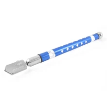 Portable Carbide Wheel Oil Filled Glass Cutter Cutting Tool Blue