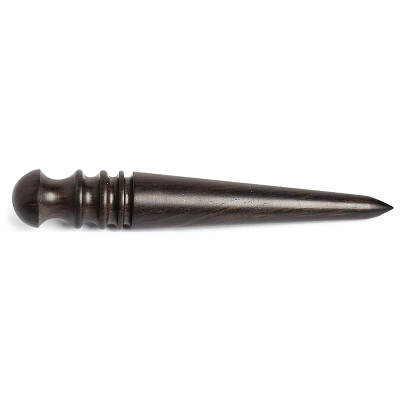 Wooden Leather Burnisher Tool - Tapered Edge Slicker Features 4 Grooves for  Burnishing of Various Leather Thicknesses