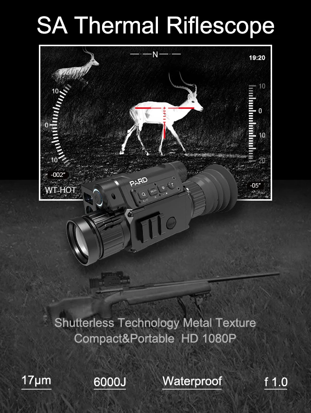 PARD SA35LRF тепловизор прицел с дальномером лазерная указка водонепроницаемый для охоты на открытом воздухе