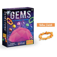 Kit de creuser pour enfants, Kit de creuser pour l'extraction de pierres précieuses, Bracelet améthyste Quartz, Kit de découverte d'arithmétique, jouets éducatifs pour enfants